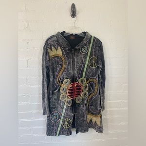 Rising International Hoodie Tunic Size M